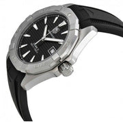  Shop Authentic Tag Heuer Aquaracer Automatic Caliber 5 Black Dial Black Rubber Strap Watch for Men - WAY2110.FT8021 - Luxxuri