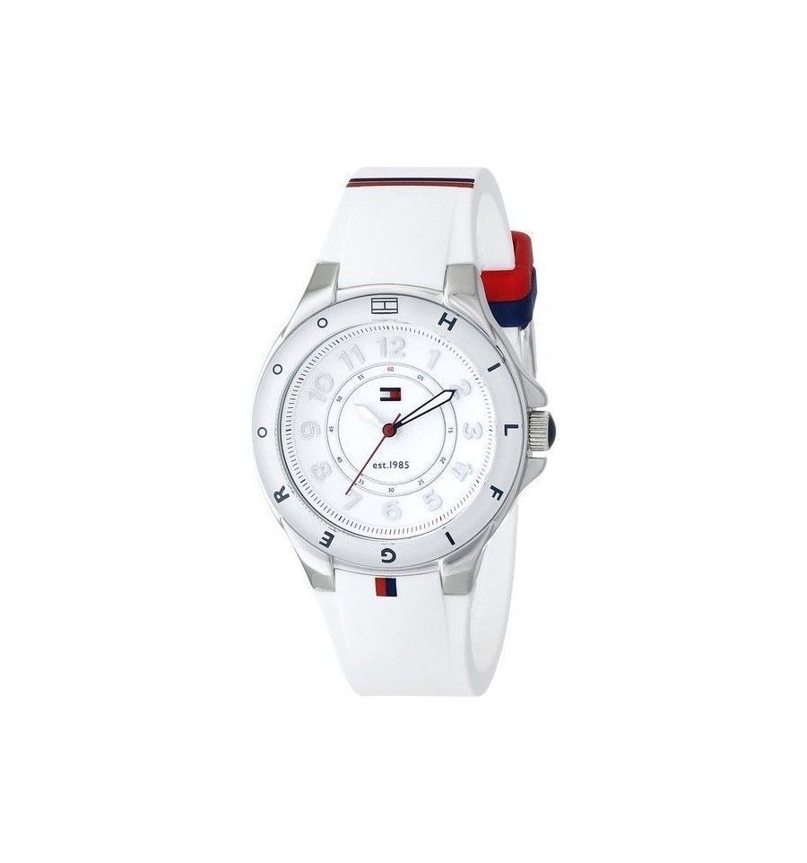  Shop Authentic Tommy Hilfiger K2 White Dial White Rubber Strap Watch for Women - 1781306 - Luxxuri
