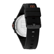  Shop Authentic Tommy Hilfiger Justin Black Dial Black Rubber Strap Watch For Men - 1792056 - Luxxuri
