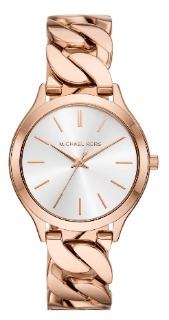  Shop Authentic Michael Kors Runway Three-Hand Silver Dial Rose Gold Steel Strap Watch for Women - MK7473 - Luxxuri