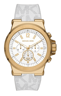  Shop Authentic Michael Kors Dylan Chronograph White Dial White Rubber Strap Watch For Men - MK8937 - Luxxuri