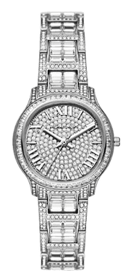  Shop Authentic Michael Kors Sage Pavé Crystals Silver Dial Silver Steel Strap Watch for Women - MK4825LE - Luxxuri