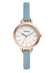  Shop Authentic Fossil Classic White Dial Blue Leather Strap Watch for Women - BQ3327 - Luxxuri
