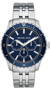  Shop Authentic Michael Kors Cunningham Multifunction Blue Dial Silver Steel Strap Watch For Men - MK7153 - Luxxuri