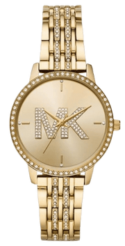  Shop Authentic Michael Kors Melissa Pave Gold Dial Gold Steel Strap Watch for Women - MK4371 - Luxxuri