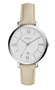  Shop Authentic Fossil Jacqueline White Dial Beige Leather Strap Watch for Women - ES3793 - Luxxuri