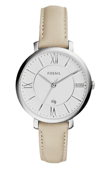  Shop Authentic Fossil Jacqueline White Dial Beige Leather Strap Watch for Women - ES3793 - Luxxuri
