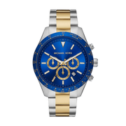  Shop Authentic Michael Kors Layton Chronograph Blue Dial Two Tone Steel Strap Watch For Men - MK8825 - Luxxuri