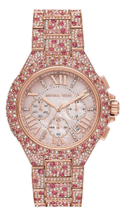  Shop Authentic Michael Kors Camille Chronograph Mother of Pearl Dial Rose Gold Steel Strap Watch for Women - MK7272 - Luxxuri