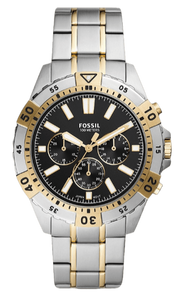  Shop Authentic Fossil Garrett Analog Black Dial Two Tone Steel Strap Watch for Men - FS5771 - Luxxuri
