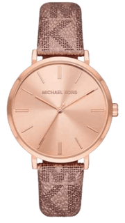  Shop Authentic Michael Kors Addyson Quartz Rose Gold Dial Pink Leather Strap Watch for Women - MK2953 - Luxxuri
