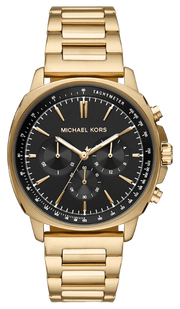  Shop Authentic Michael Kors Sullivan Quartz Black Dial Gold Steel Strap Watch For Men - MK8969 - Luxxuri