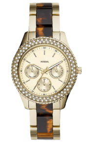  Shop Authentic Fossil Stella Multifunction Gold Dial Two Tone Steel Strap Watch for Women - ES4756 - Luxxuri