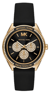  Shop Authentic Michael Kors Quartz Black Dial Black Silicone Strap Watch For Women - MK6944 - Luxxuri