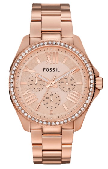  Shop Authentic Fossil Cecile Rose Gold Dial Rose Gold Steel Strap Watch for Women - AM4483 - Luxxuri