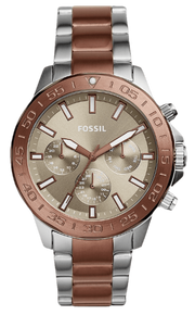  Shop Authentic Fossil Bannon Multifunction Brown Dial Two Tone Steel Strap Watch for Men - BQ2502 - Luxxuri
