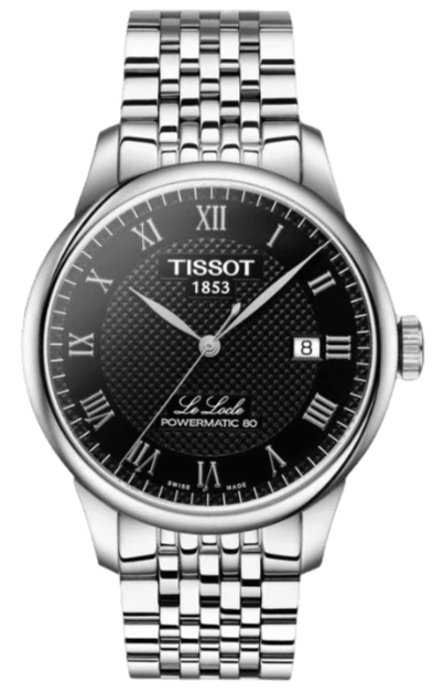  Shop Authentic Tissot Le Locle Powermatic 80 Black Dial Silver Steel Strap Watch For Men - T006.407.11.053.00 - Luxxuri