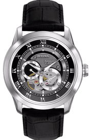  Shop Authentic Bulova BVA Classic Automatic Silver Dial Black Leather Strap Watch for Men - 96A135 - Luxxuri