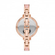  Shop Authentic Michael Kors Jaryn Analog Gold Dial Pink Steel Strap Watch For Women - MK4343 - Luxxuri