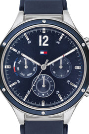  Shop Authentic Tommy Hilfiger Eve Chronograph Quartz Blue Dial Blue Rubber Strap Watch For Women - 1782281 - Luxxuri