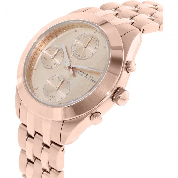  Shop Authentic Marc Jacobs Peeker Chronograph Rose Gold Dial Rose Gold Steel Strap Watch for Women - MBM3394 - Luxxuri