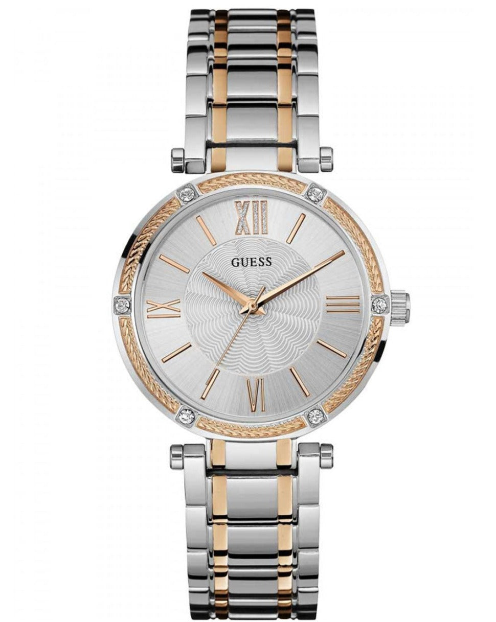  Shop Authentic Guess Park Ave Silver Dial Two Tone Steel Strap Watch for Women - W0636L1 - Luxxuri