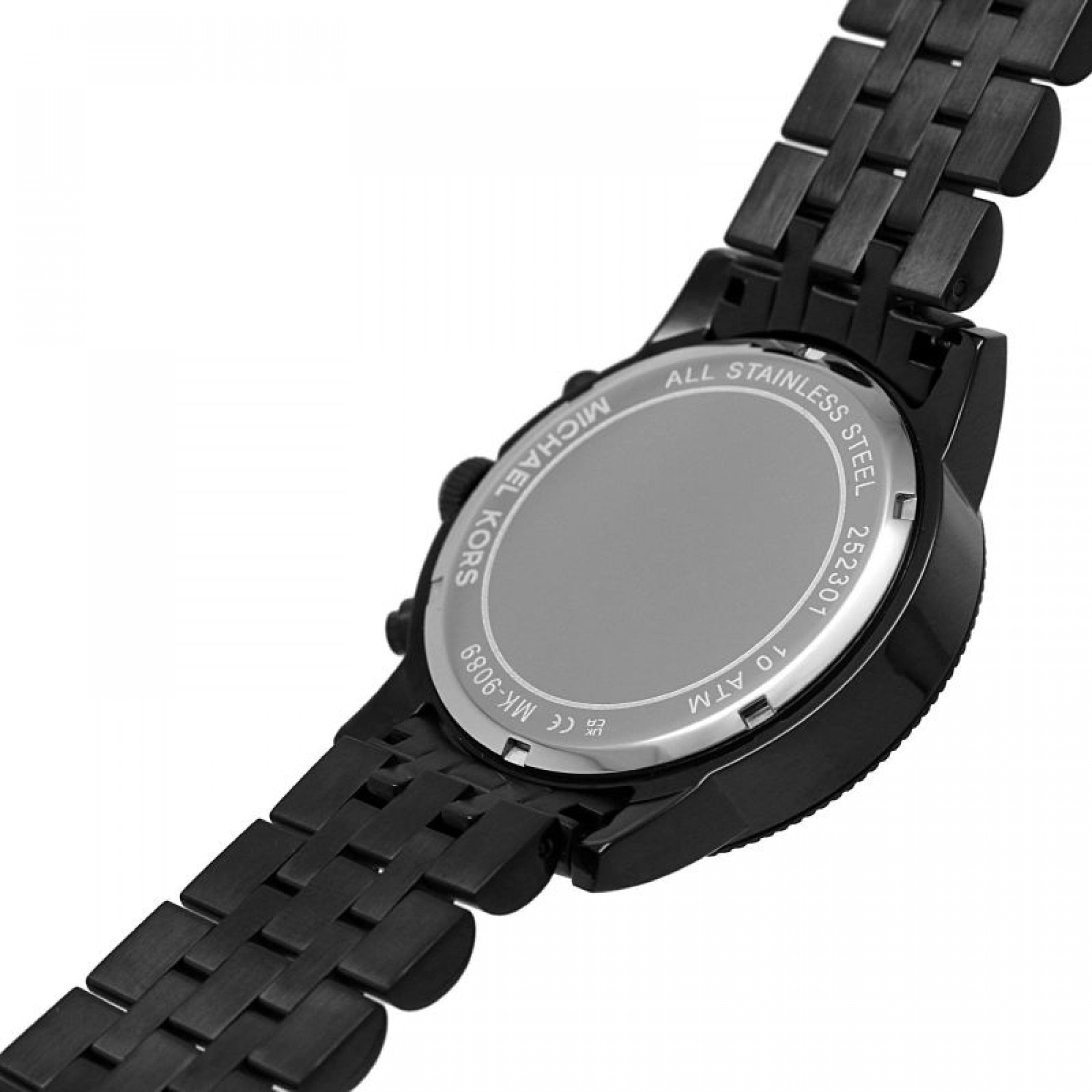  Shop Authentic Michael Kors Hutton Chronograph Black Dial Black Steel Strap Watch For Men - MK9089 - Luxxuri