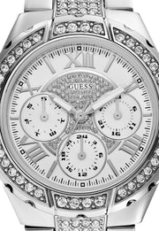  Shop Authentic Guess Viva Quartz Silver Dial Silver Steel Strap Watch For Women - W0111l1 - Luxxuri