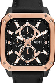  Shop Authentic Fossil Multifunction Black Dial Black Leather Strap Watch for Men - BQ2654 - Luxxuri