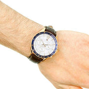  Shop Authentic Tommy Hilfiger Luke Quartz White Dial Brown Leather Strap Watch for Men - 1791118 - Luxxuri