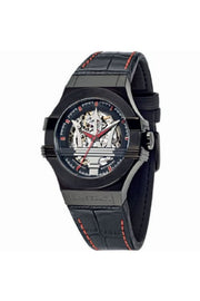  Shop Authentic Maserati Potenza Automatic Black Dial Black Leather Strap Watch For Men - R8821108008 - Luxxuri