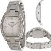  Shop Authentic Fossil Wallace Silver Dial Silver Steel Strap Watch for Women - ES3174 - Luxxuri