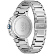  Shop Authentic Hugo Boss One Chronograph Blue Dial Silver Steel Strap Watch For Men - 1513999 - Luxxuri