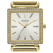  Shop Authentic Guess Vanity Diamonds Silver Dial Gold Steel Strap Watch for Women - W1030L2 - Luxxuri