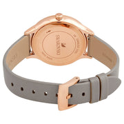  Shop Authentic Swarovski Octea Nova Grey Dial Grey Leather Strap Watch for Women - 5295326 - Luxxuri