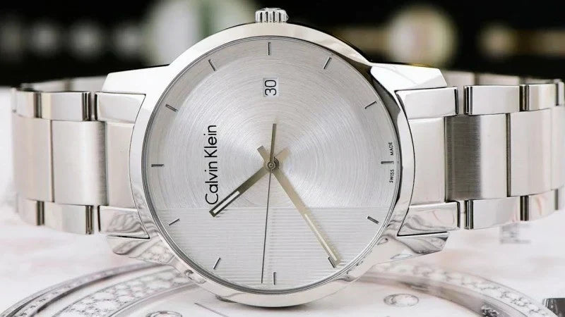  Shop Authentic Calvin Klein City Chronograph White Dial Silver Steel Strap Watch for Men - K2G2G14X - Luxxuri