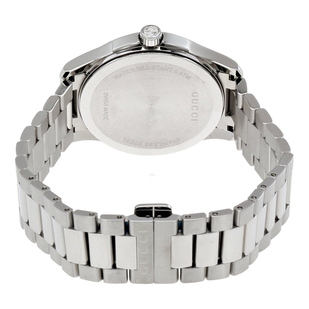  Shop Authentic Gucci G Timeless Quartz Silver Dial Silver Steel Strap Watch For Women - YA126459 - Luxxuri