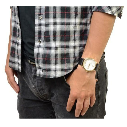  Shop Authentic Marc Jacobs Fergus White Dial Black Leather Strap Watch for Men - MBM5081 - Luxxuri