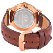  Shop Authentic Daniel Wellington Dapper St Mawes White Dial Brown Leather Strap Watch For Men - DW00100083 - Luxxuri