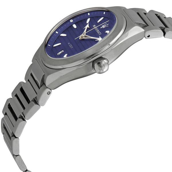  Shop Authentic Maserati Triconic Quartz Blue Dial Silver Steel Strap Watch For Men - R8853139002 - Luxxuri