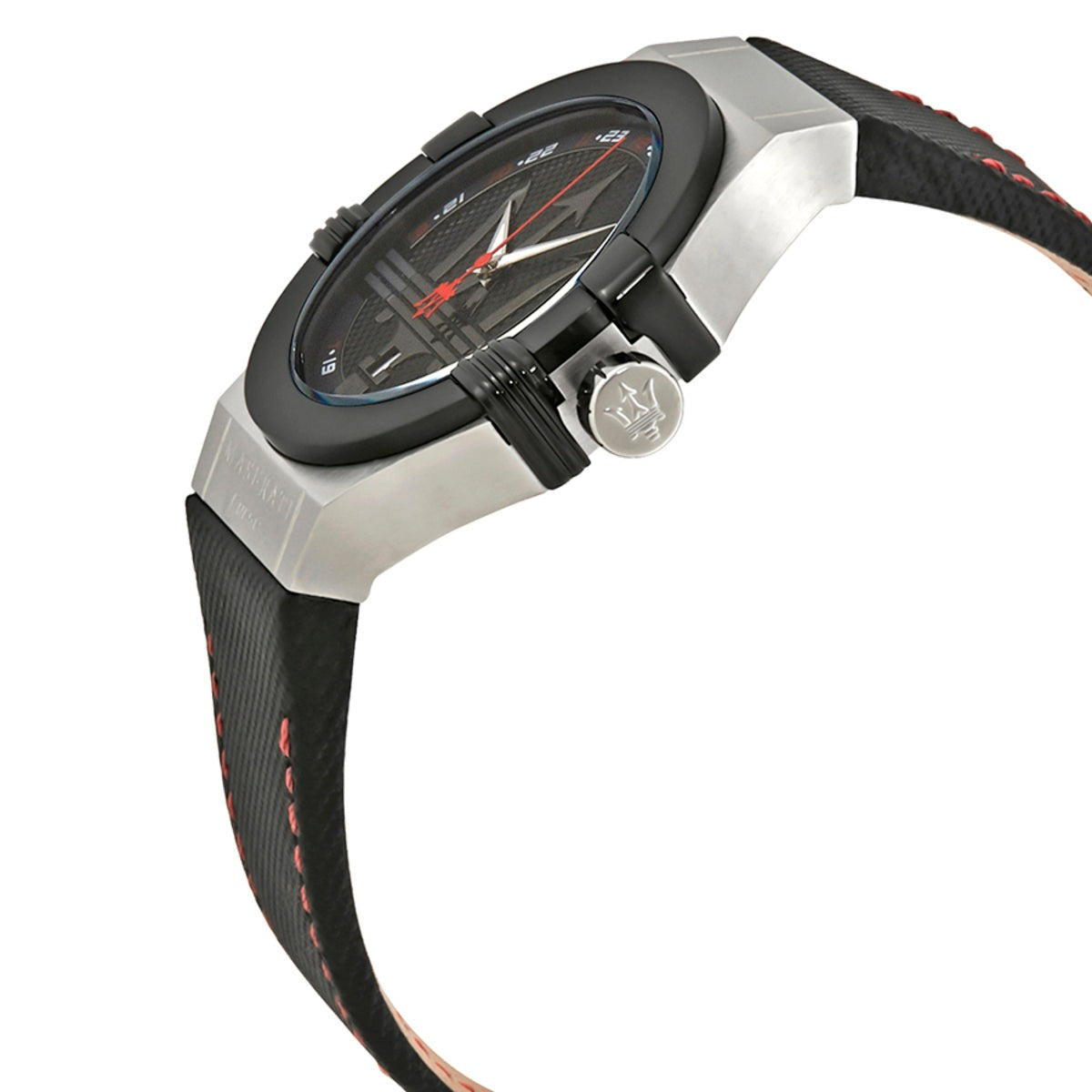  Shop Authentic Maserati Potenza Black Dial Black Leather Strap Watch For Men - R8851108001 - Luxxuri