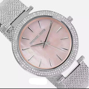  Shop Authentic Michael Kors Darci Analog Pink Dial Silver Mesh Bracelet Watch For Women - MK4518 - Luxxuri