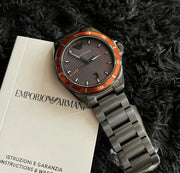  Shop Authentic Emporio Armani Sigma Quartz Grey Dial Grey Steel Strap Watch For Men - AR11178 - Luxxuri