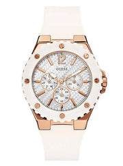  Shop Authentic Guess Overdrive Analog White Dial White Rubber Strap Watch for Women - W10614L2 - Luxxuri