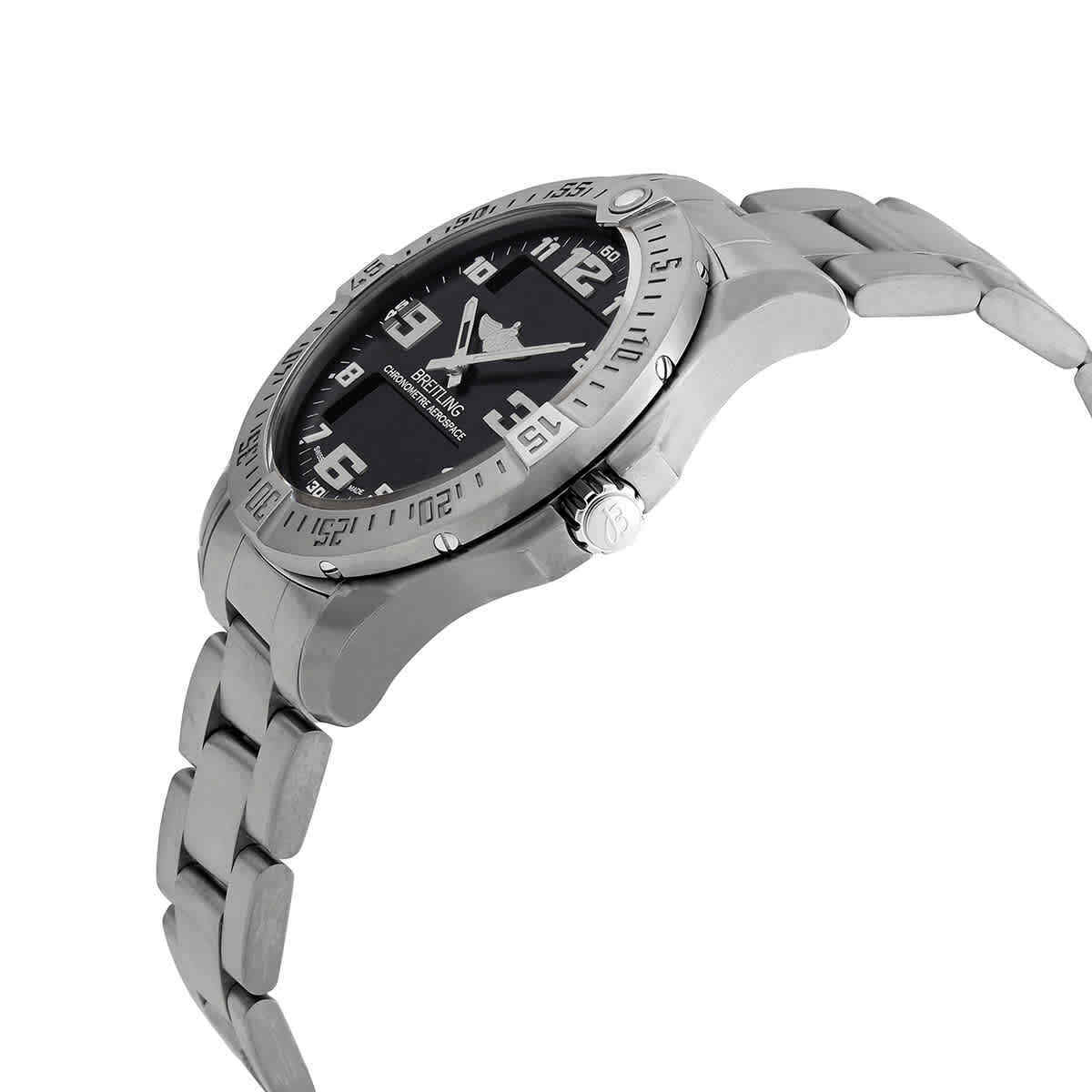  Shop Authentic Breitling Aerospace Evo Black Dial Silver Steel Strap Watch for Men - E79363101B1E1 - Luxxuri