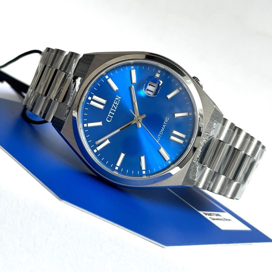  Shop Authentic Citizen x Pantone Automatic Blue Dial Silver Steel Strap Watch For Men - NJ0158-89L - Luxxuri