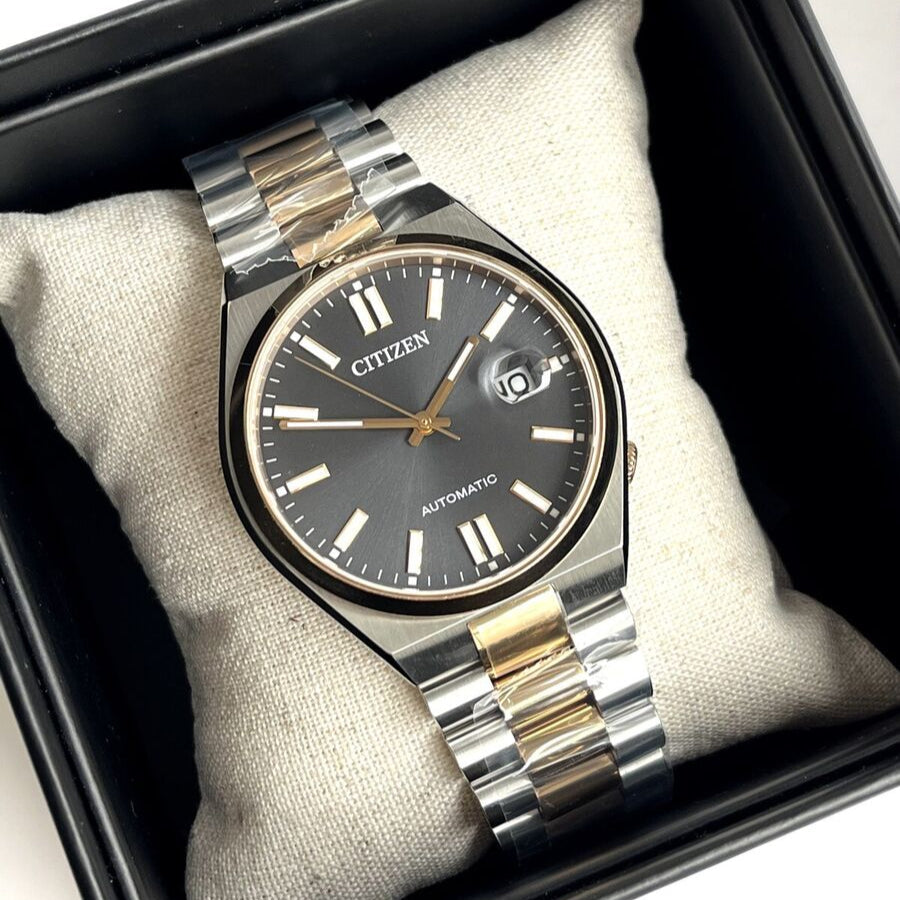  Shop Authentic Citizen Tsuyosa Automatic Grey Dial Two Tone Steel Strap Watch For Men - NJ0154-80H - Luxxuri