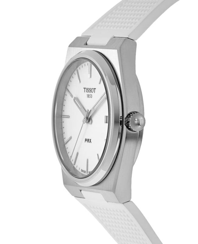  Shop Authentic Tissot PRX 40 White Dial White Rubber Strap Watch For Men -  T137.410.17.011.00 - Luxxuri