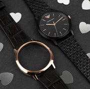  Shop Authentic Emporio Armani Interchangeable Black Dial Black Steel Strap Watch For Men - AR80021 - Luxxuri