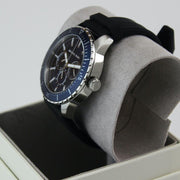  Shop Authentic Michael Kors Cunningham Multifunction Blue Dial Black Rubber Strap Watch For Men - MK7160 - Luxxuri